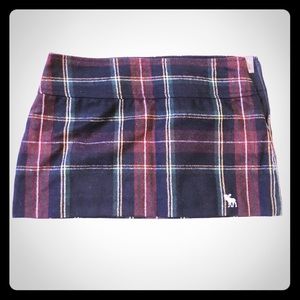 Abercrombie plaid wool miniskirt